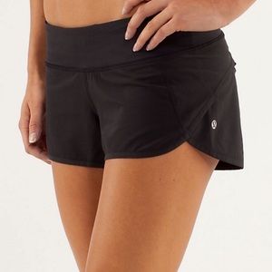 Lululemon Black Speed Shorts Size 2